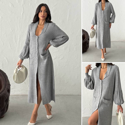 Rochie lungă în stil cămașă