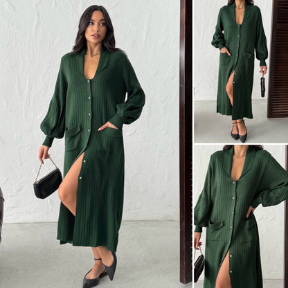 Rochie lungă în stil cămașă